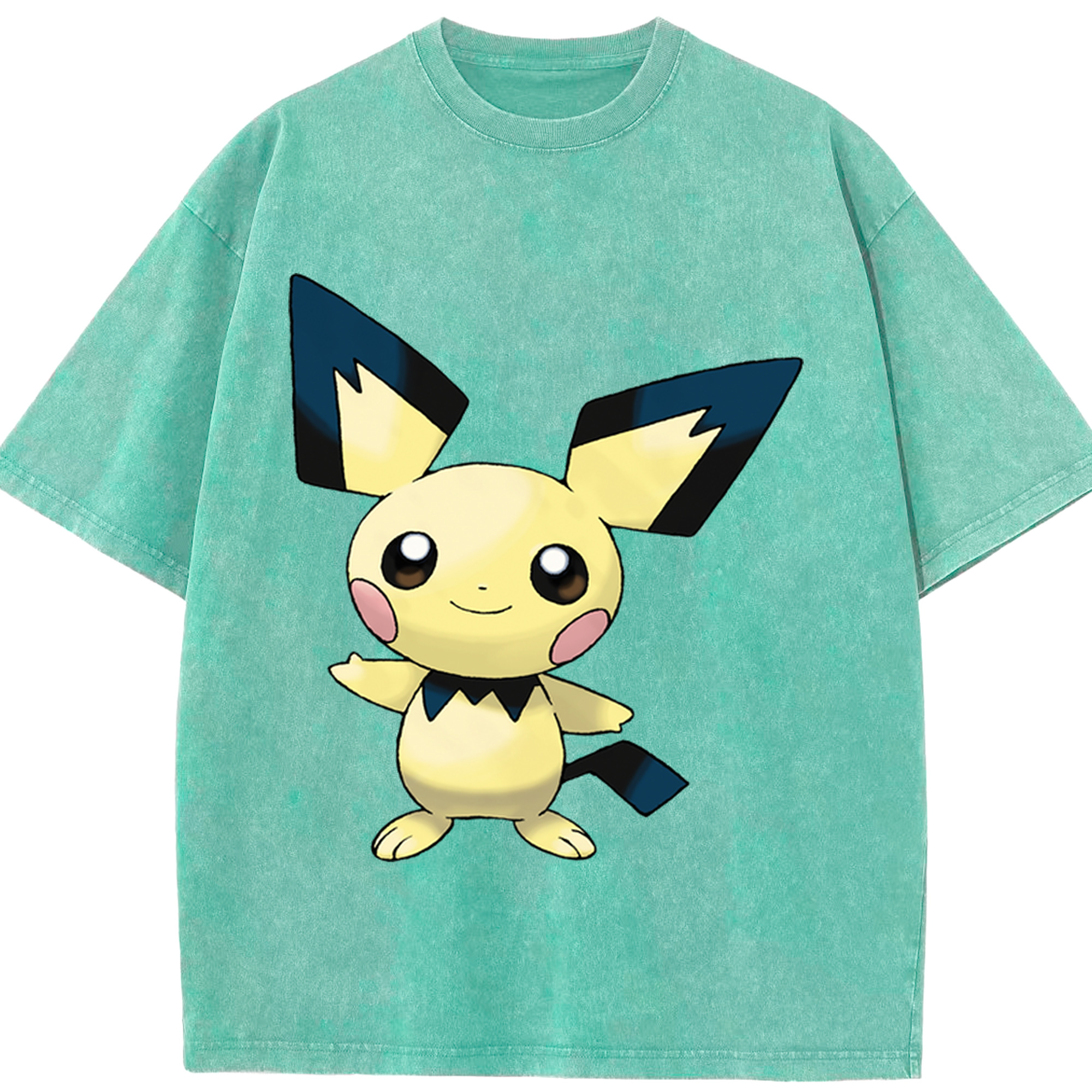 （画像用） ポケットモンスター Pokémon 綿100% ヴィンテージ風 半袖Tシャツ（フロントプリント）